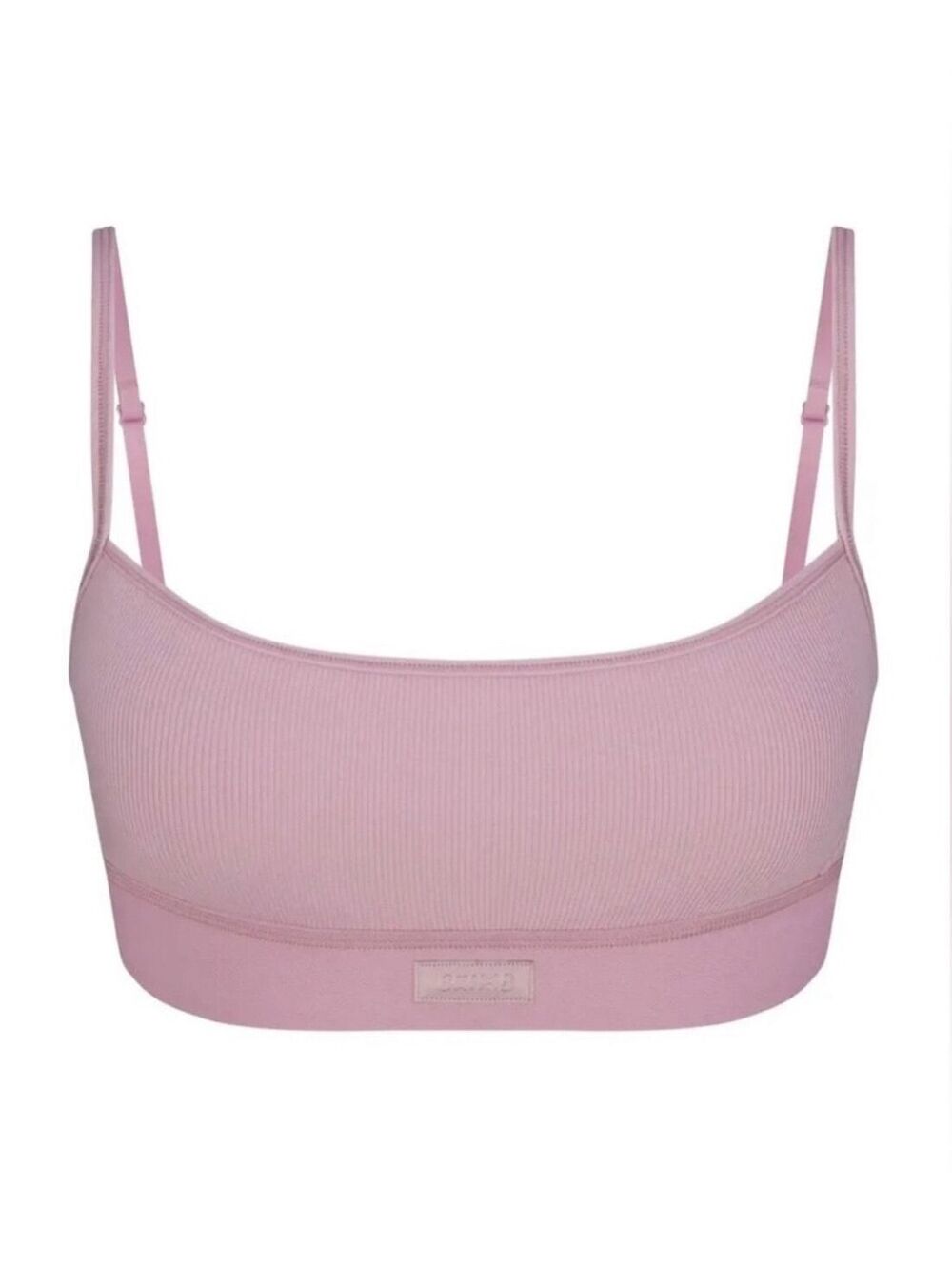 (XL) NWT SKIMS COTTON RIB SCOOP BRALETTE DUSK
